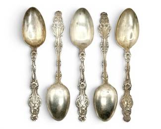 Sterling Silver Lily Whiting Manf. Co 5.5 Spoons 101g Total