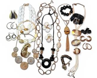 Black  GoldToned Chunky Jewelry RLM SoHo  More