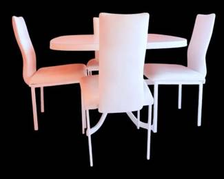 White Kitchen Table  4 Chairs