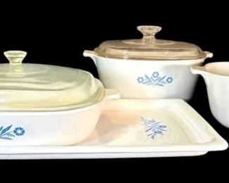 Corningware Blue Cornflower Casserole Dishes  Bake Tray