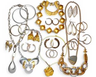 GoldToned Earrings  Necklaces  Trifari, Monet, RLM SoHo,  More