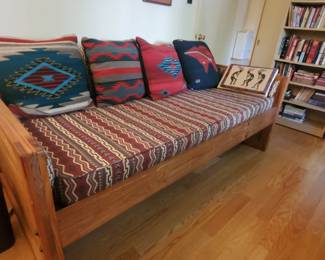 This End Up day bed and nice Native American Pillows