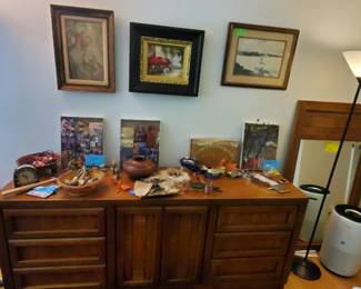 DIXIE furn. Watercolors,  prints, etc.