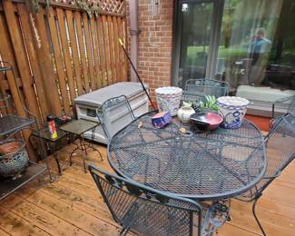 Russell Woodard wrought iron set