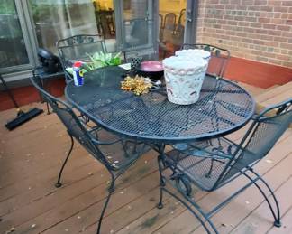 Wrought Iron table and chairs