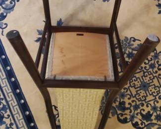 Boltinge chair underside and Chinese Lifetime wool carpet