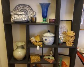 What not shelf assorted treasures 