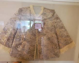 Silk Brocade and Kashmere fleece lined Jacket
