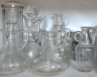 Assortment of cruets