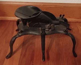 Antique cast iron table top cherry stoner