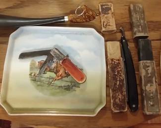 Vintage men's straight razor lot
