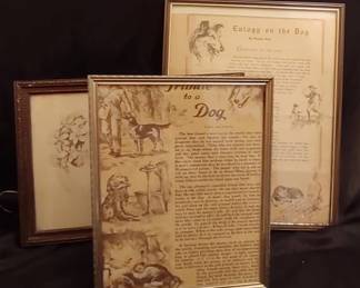 Framed tribute prints