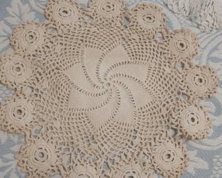 Crocheted linens