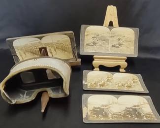 Antique stereoscope made by the Keystone View Company