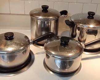 Revere Ware pots and pans