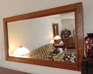 Large beveled edge mirror