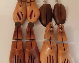 Vintage wooden shoe stretchers