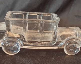 Vintage glass candy container