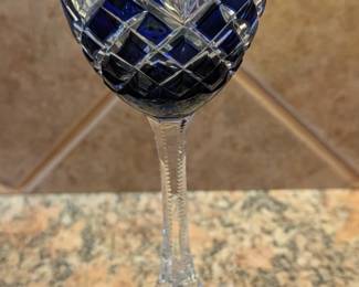 Faverge Odessa Cobalt Blue Goblet