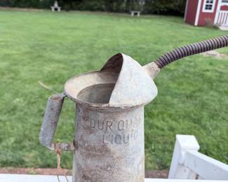 Antique  Galvanized Oil Can