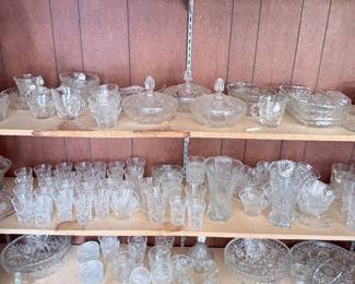 Lots of Star of David Cut Glass 