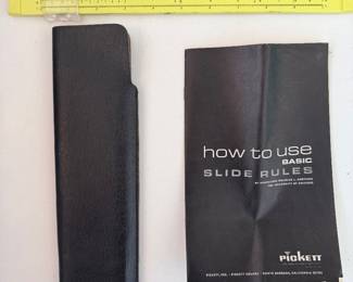 VTG Pickett Slide Rule with Case and Instructions. 