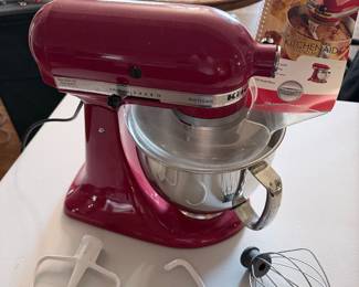 Red Kitchenaid Mixer 