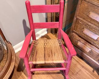 Child’s Rocker with Grass Bottom