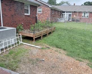 2 Raised Wood Garden Beds