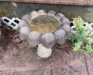 Concrete Birdbath