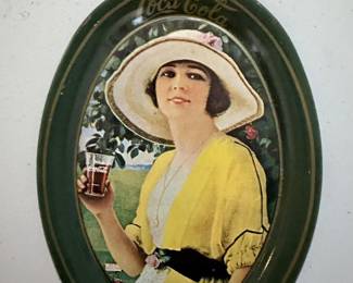 Sm. 1970s Tin Coke Tray