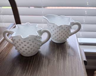 Fenton Sugar and Creamer