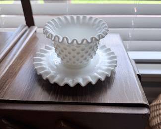 Fenton Bowl & Saucer