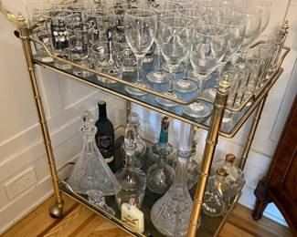 Bar Cart, MCM Glasses