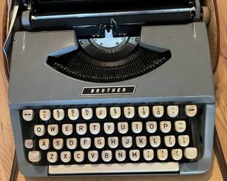 Vintage Manual Brother Typewriter in Original Case