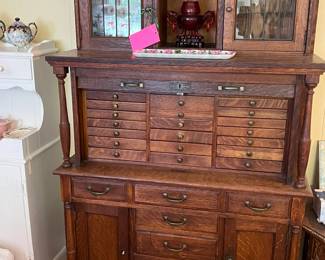 Antique Dental Cabinet