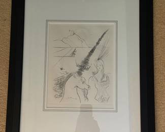 Salvador Dali etching