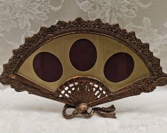 Brass Fan Picture Frame