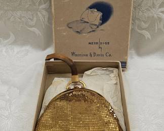 Whiting Davis Handbag W/ Original Box