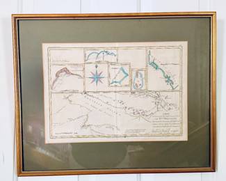 Carte des Découvertes du Capitaine Carteret/Rigobert Bonne