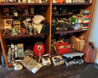 Vintage phones (rotary dial Princess & Trimline) 8 tracks, tools & more