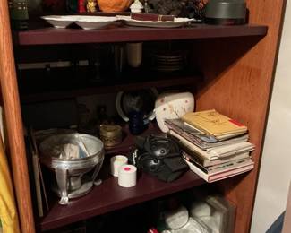Vintage wooden vices, tar mops, books, lantern & miscellaneous 