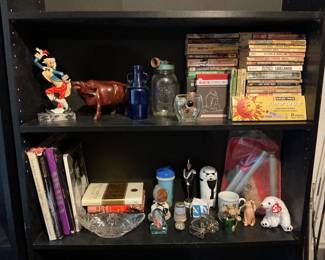 Vintage Western Paperbacks, folding survival shovel & collectables 