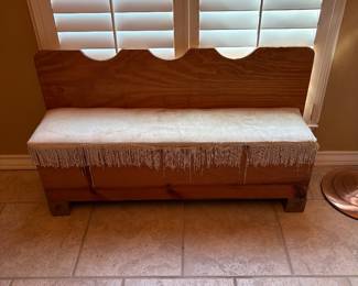 Wood bench