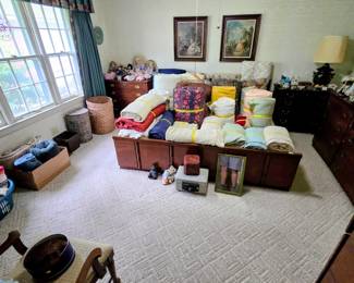 Mid century Empire king bedroom suit