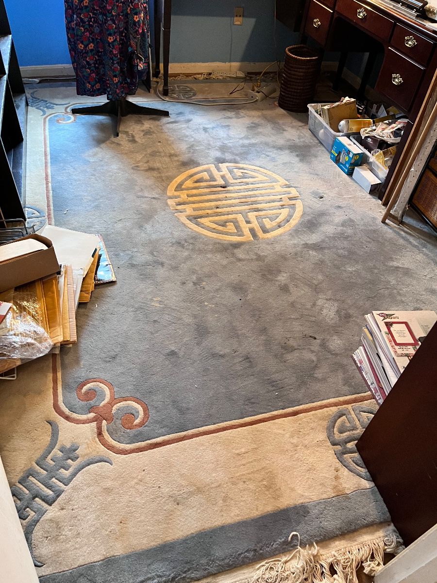 Several rugs with similar patterns