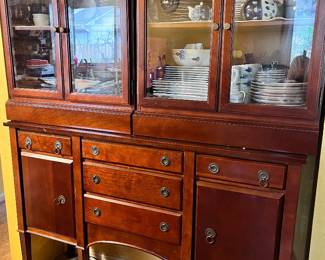 Buffet, with separate hutch, 3 pieces