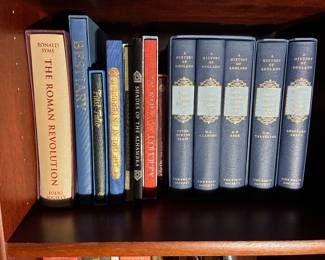 Folio Society Books, including History of England (complete set, 5 shown here)