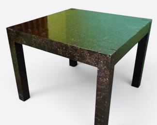 1970s Drexel parsons oil drop lacquered table