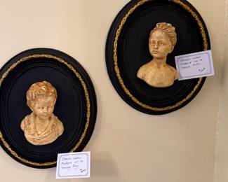 Cameo wall plaques.